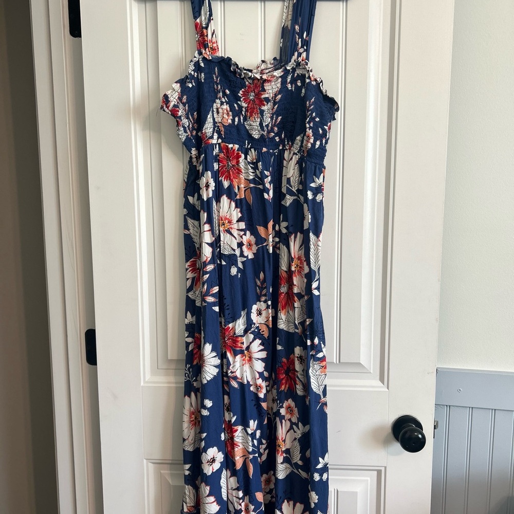 Isabel Maternity by Ingrid & Isabel Blue Floral Dress